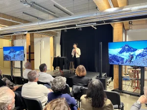 Vanessa Morales, présentation devant les collaborateurs de Tisséo Ingénierie