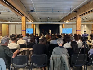 Vanessa Morales, présentation devant les collaborateurs de Tisséo Ingénierie